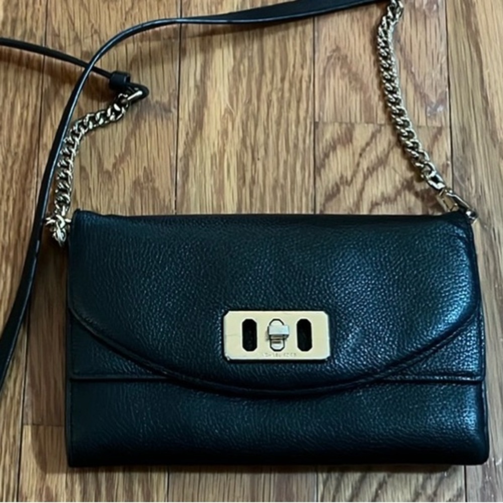 Michael Kors Karson leather organizing purse/wallet/clutch w/adjustable strap - Picture 2 of 16